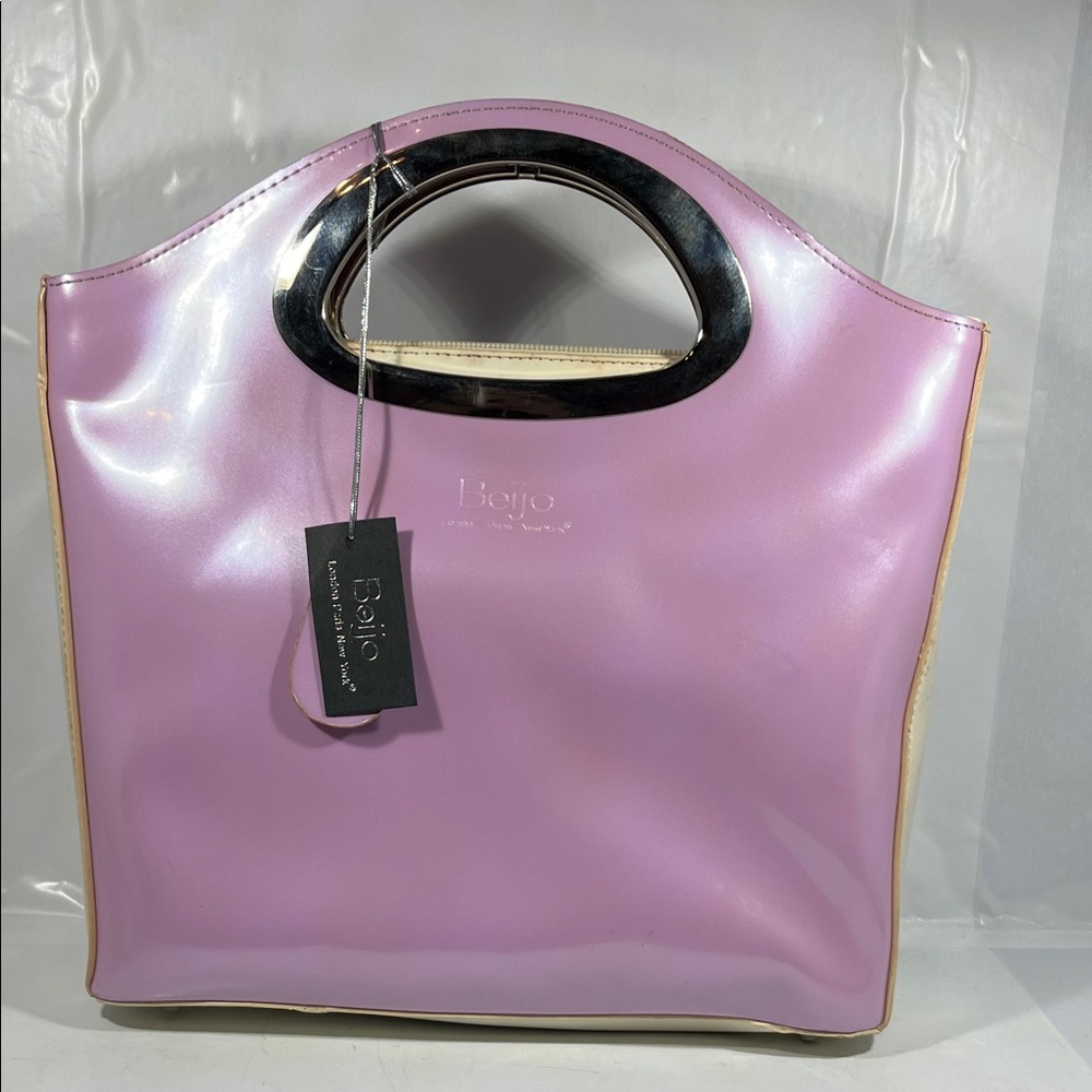 Beijo Glossy Purple Tote Bag